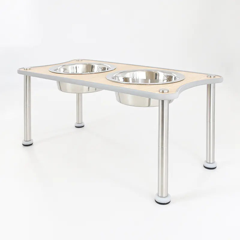 Adjustable Height Pet Food Bowl Stand