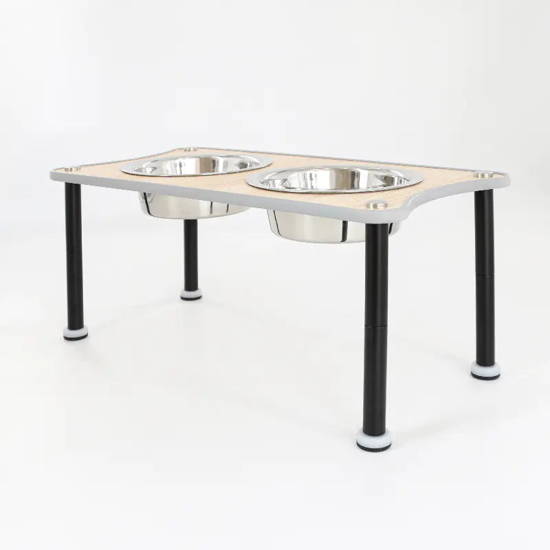 Adjustable Height Pet Food Bowl Stand