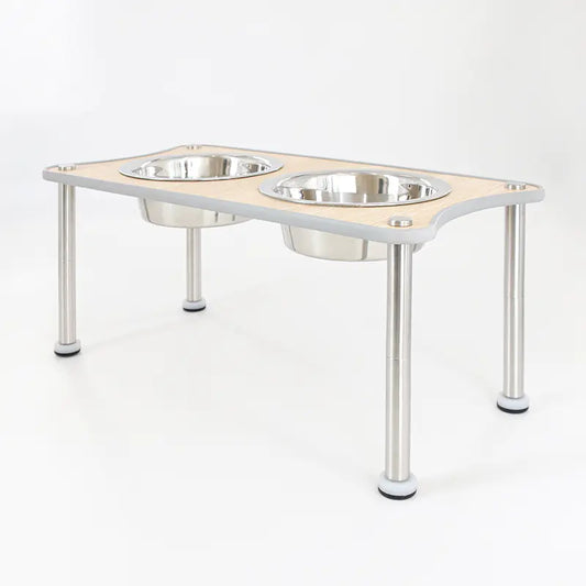 Adjustable Height Pet Food Bowl Stand